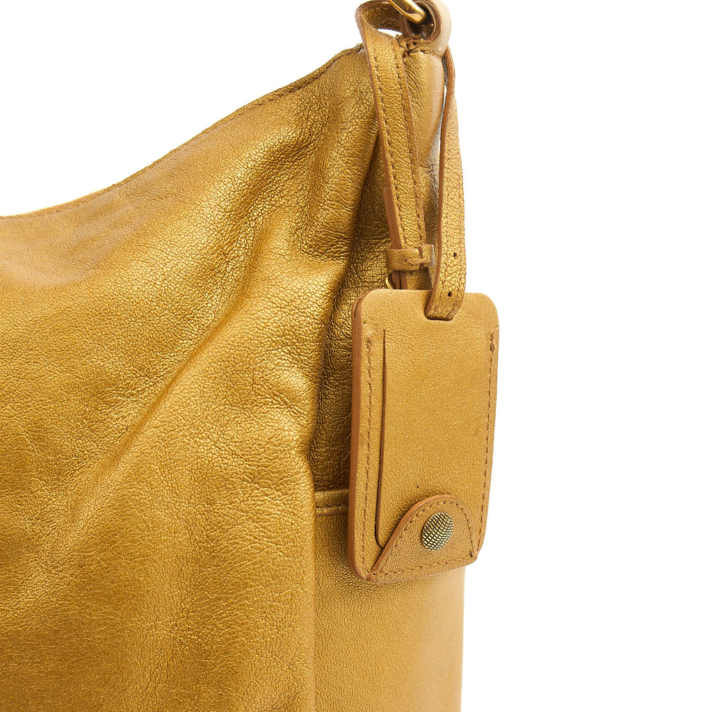 Saint Laurent Shoulder Bag Tote in Metallic, Leather