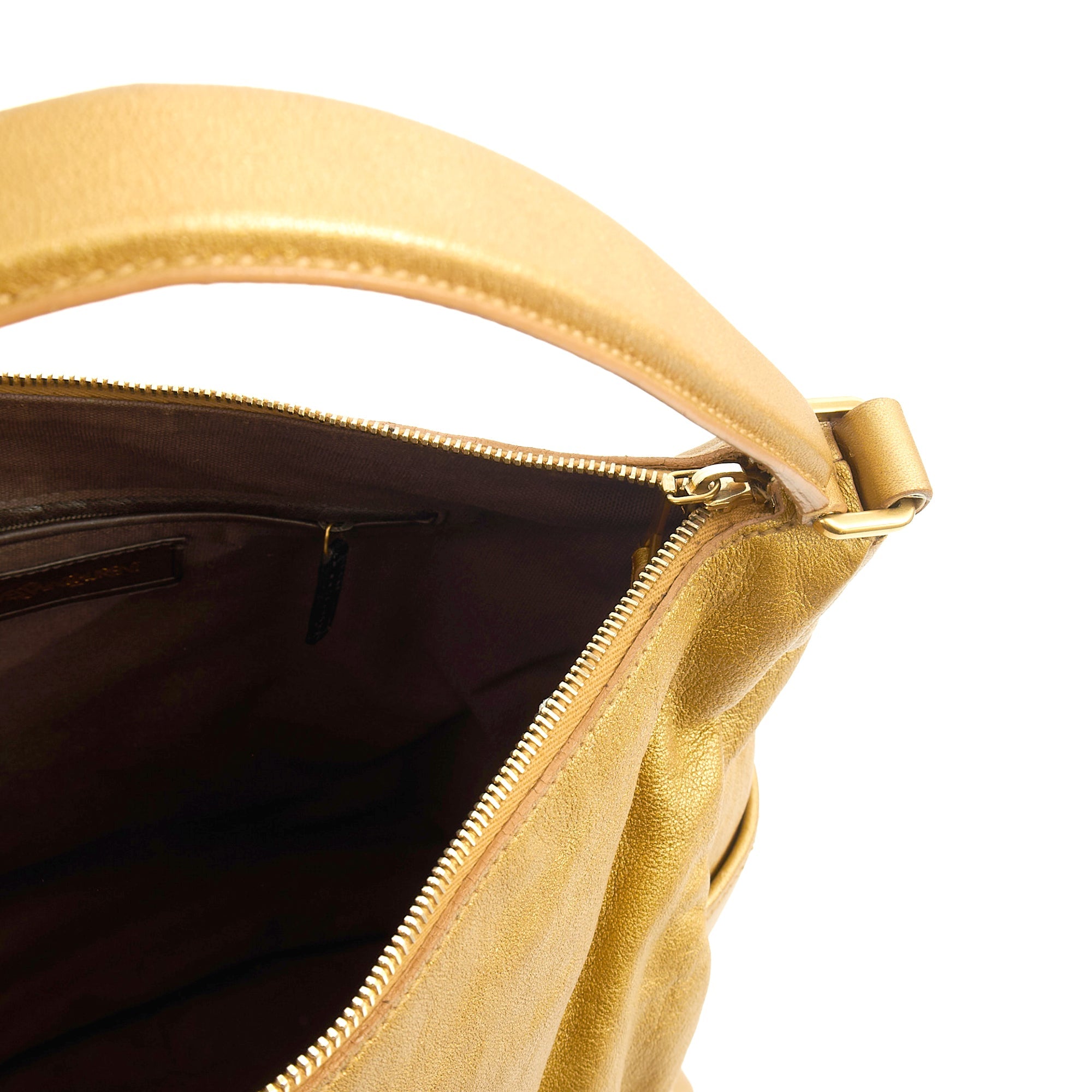 Saint Laurent Shoulder Bag Tote in Metallic, Leather