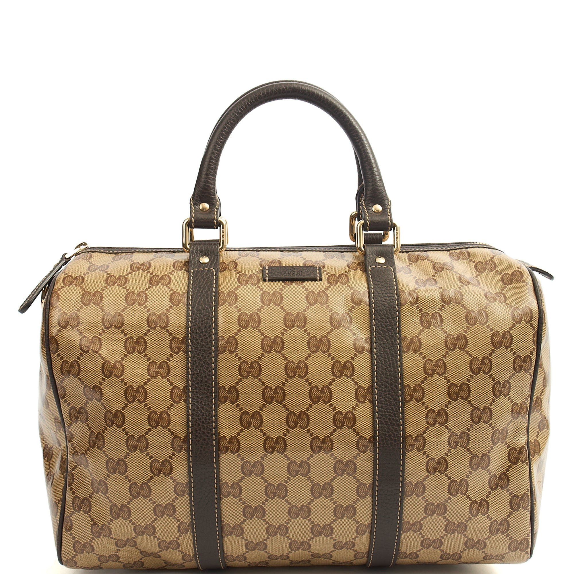 Gucci Tote Boston in GG Supreme, Patent Leather