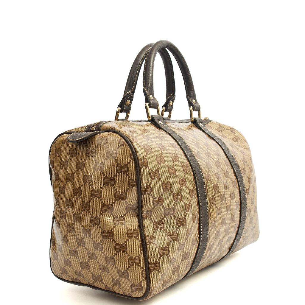 Gucci Tote Boston in GG Supreme, Patent Leather