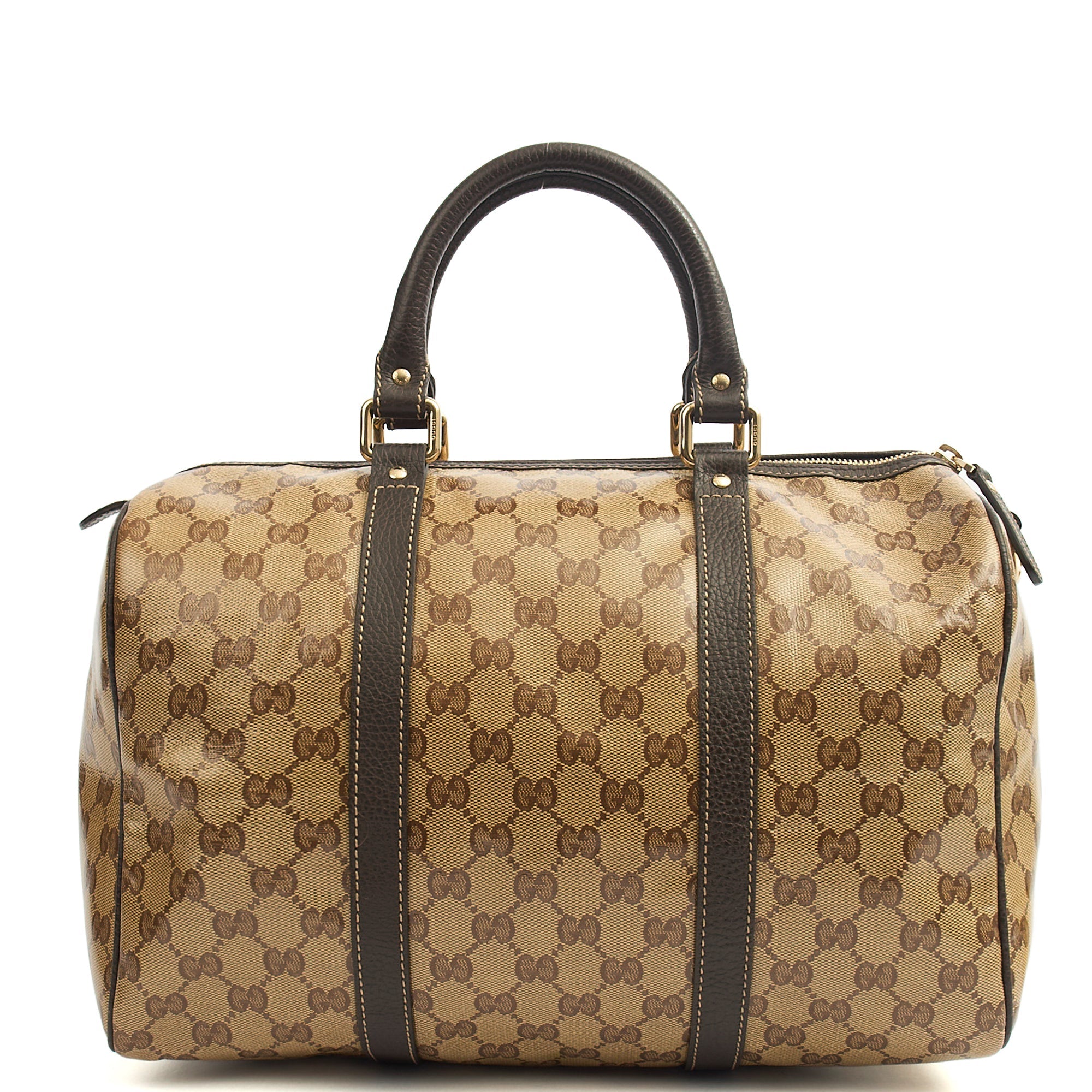 Gucci Tote Boston in GG Supreme, Patent Leather