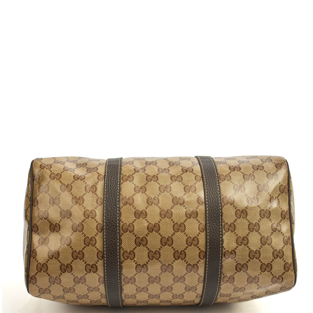 Gucci Tote Boston in GG Supreme, Patent Leather
