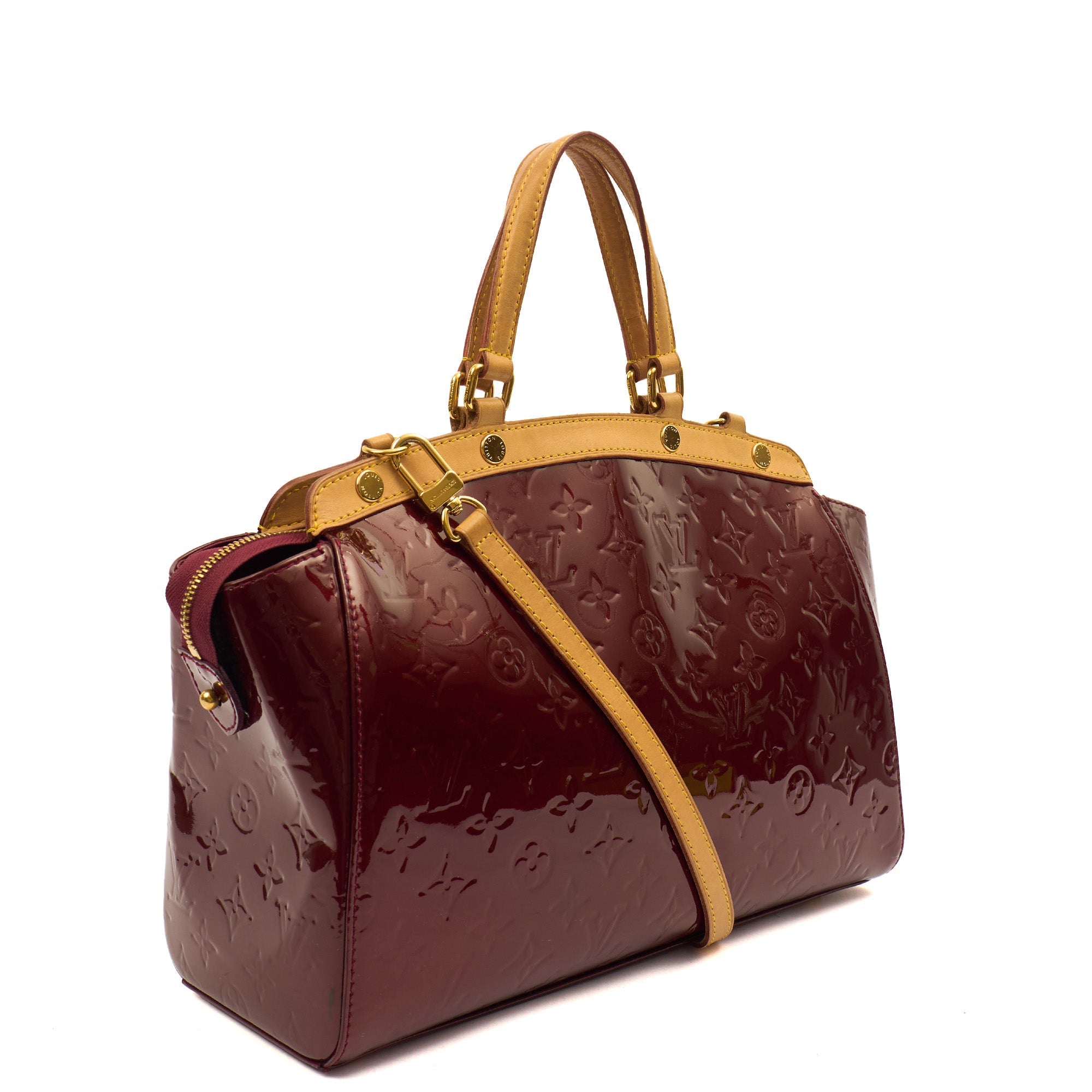 Louis Vuitton Tote Brea MM in Amarante, Vernis