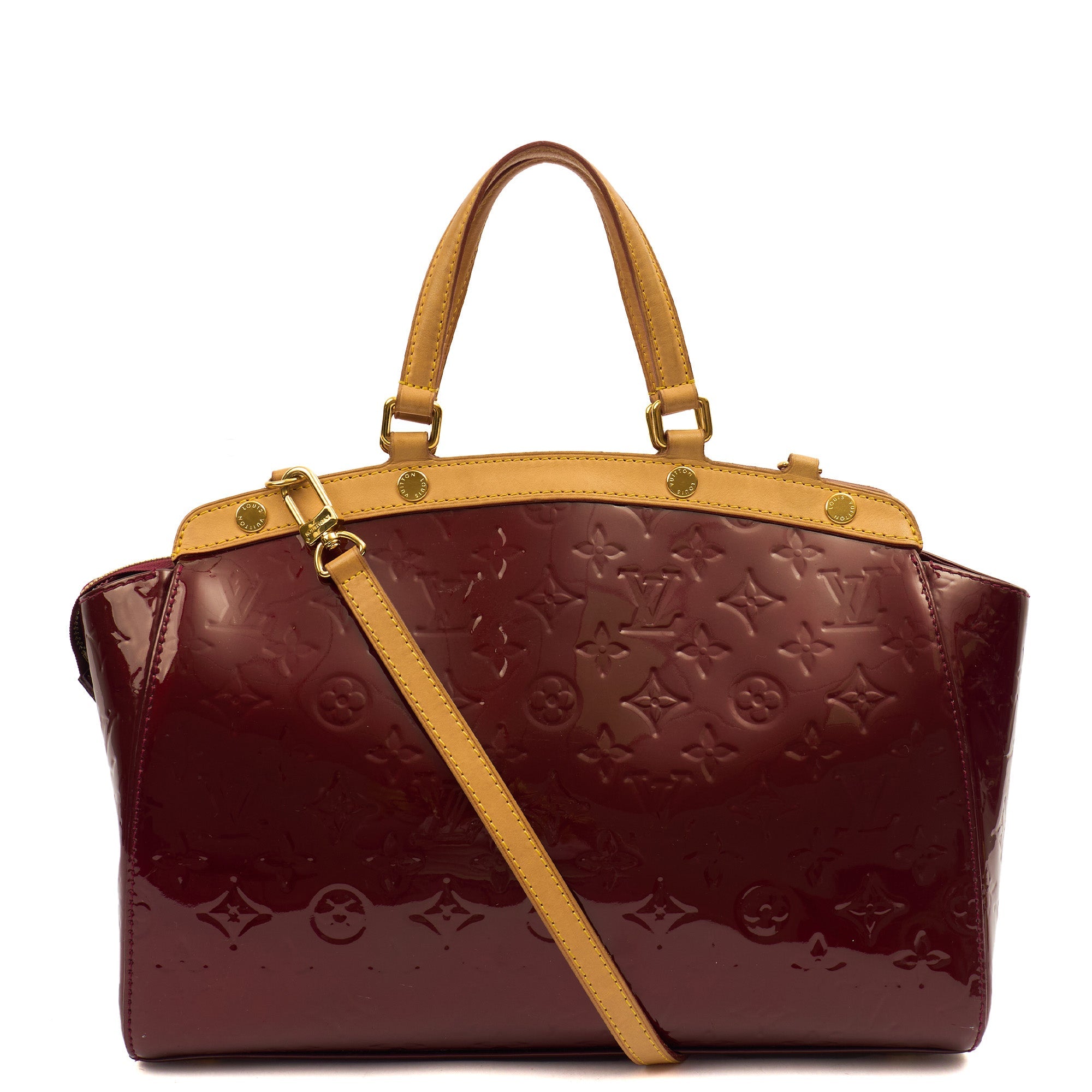Louis Vuitton Tote Brea MM in Amarante, Vernis