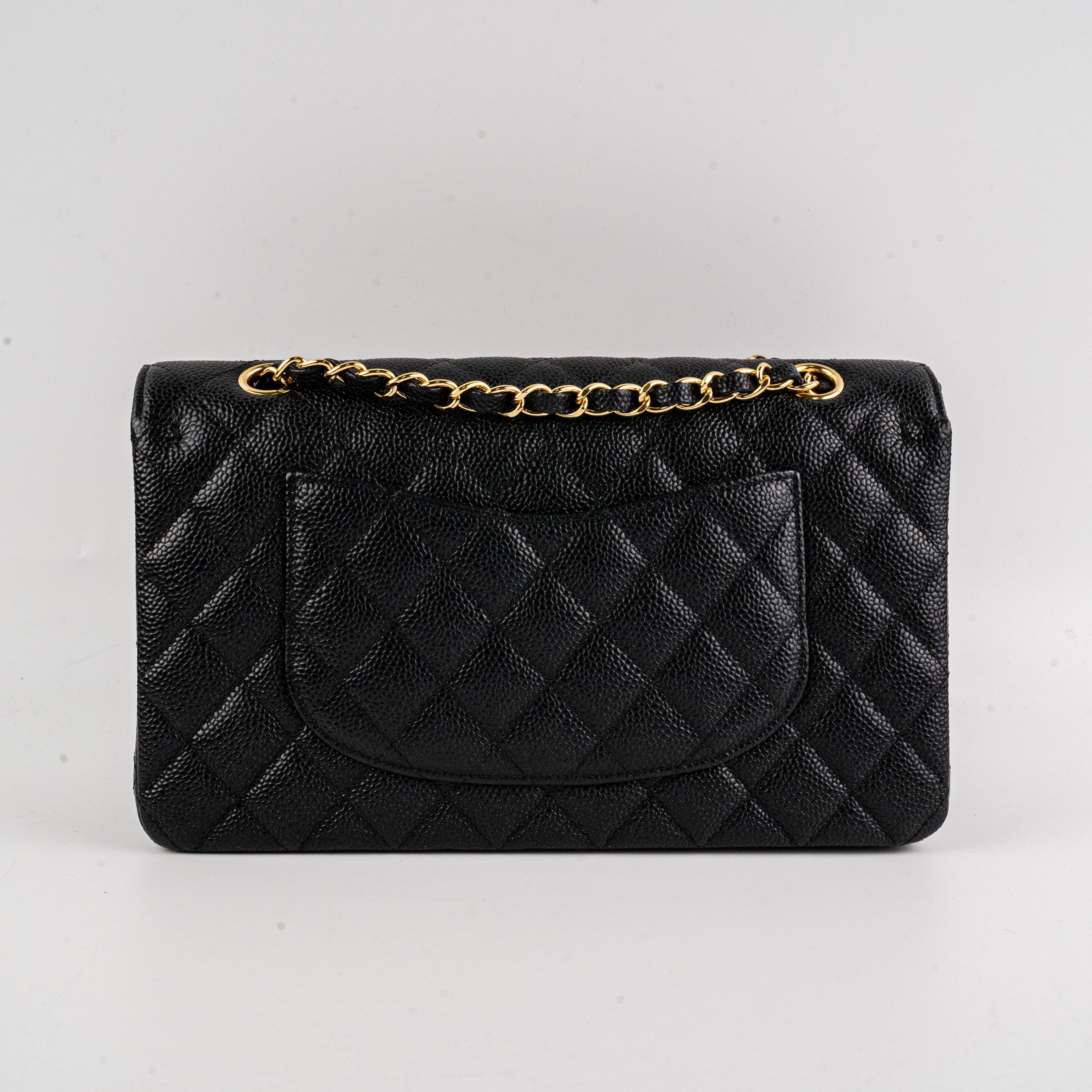 Chanel Classic Flap Medium/Large Black Caviar Shoulder Bag