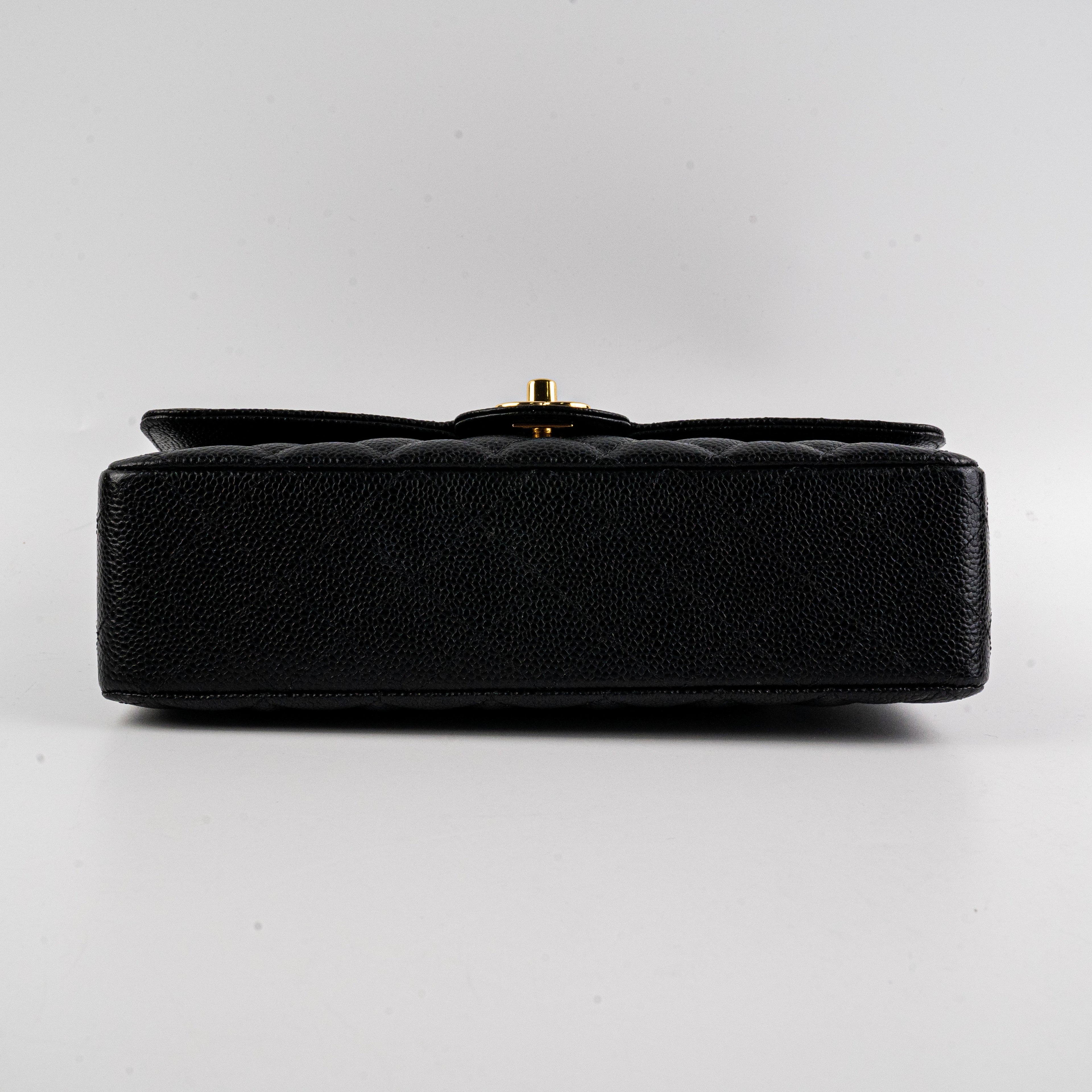 Chanel Classic Flap Medium/Large Black Caviar Shoulder Bag