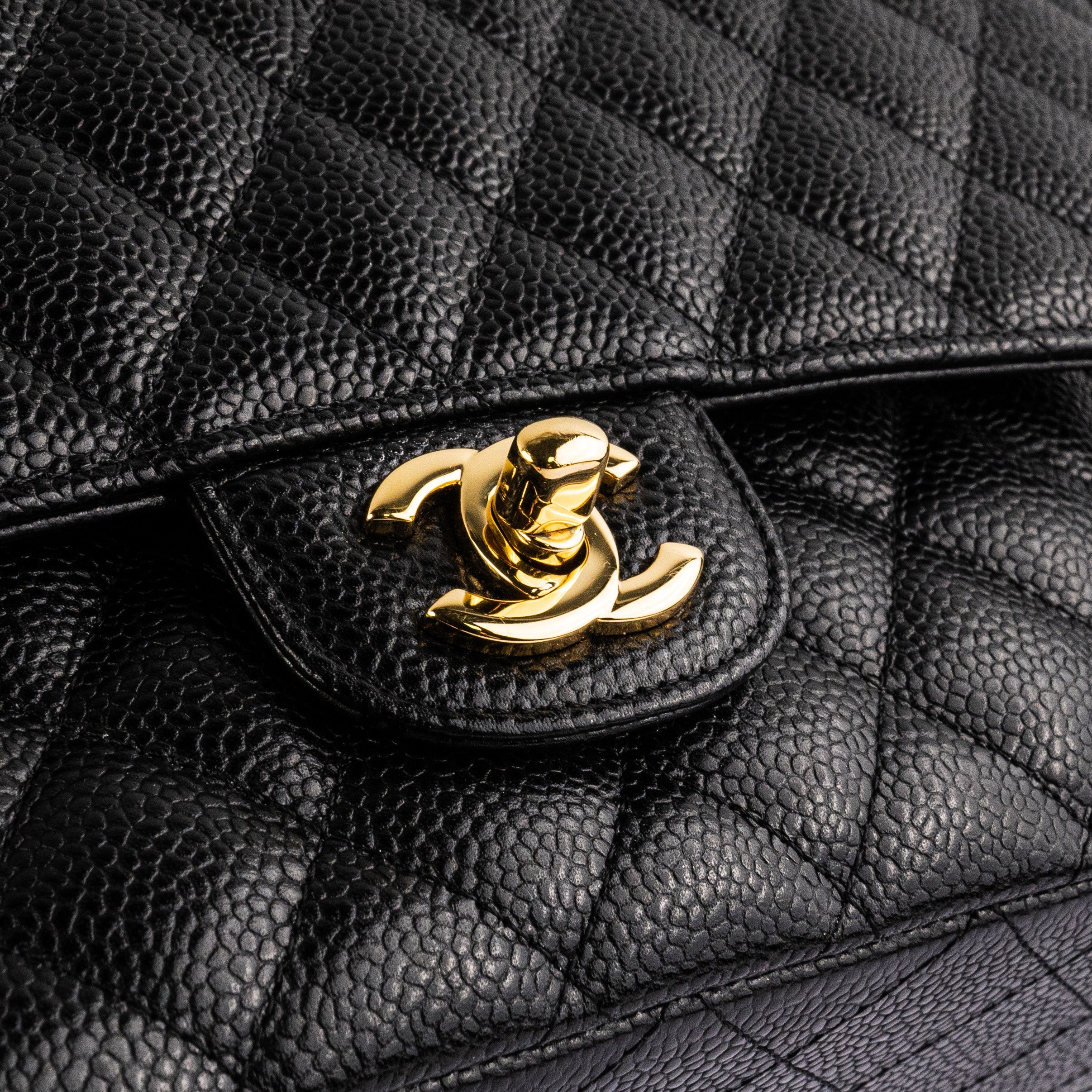 Chanel Classic Flap Medium/Large Black Caviar Shoulder Bag