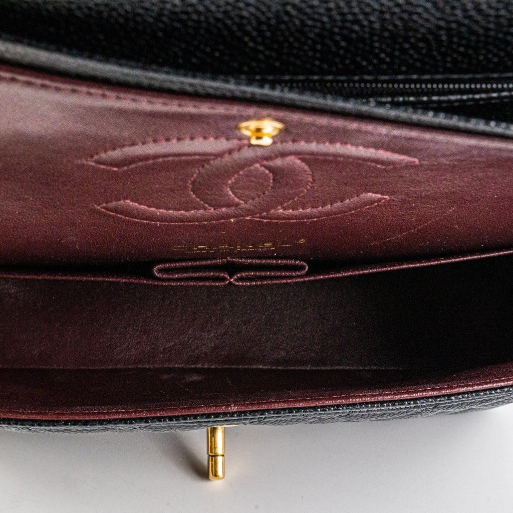 Chanel Classic Flap Medium/Large Black Caviar Shoulder Bag