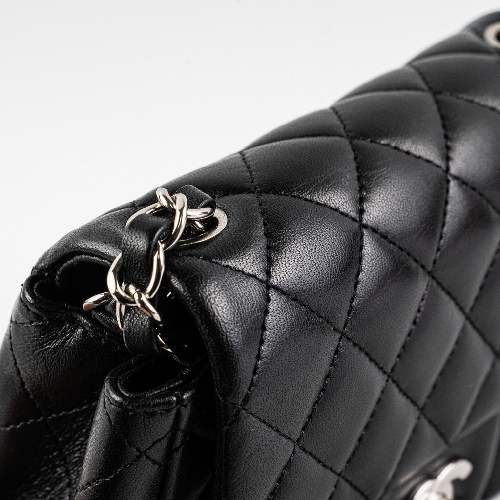 Chanel Square Mini Lambskin Black Bag