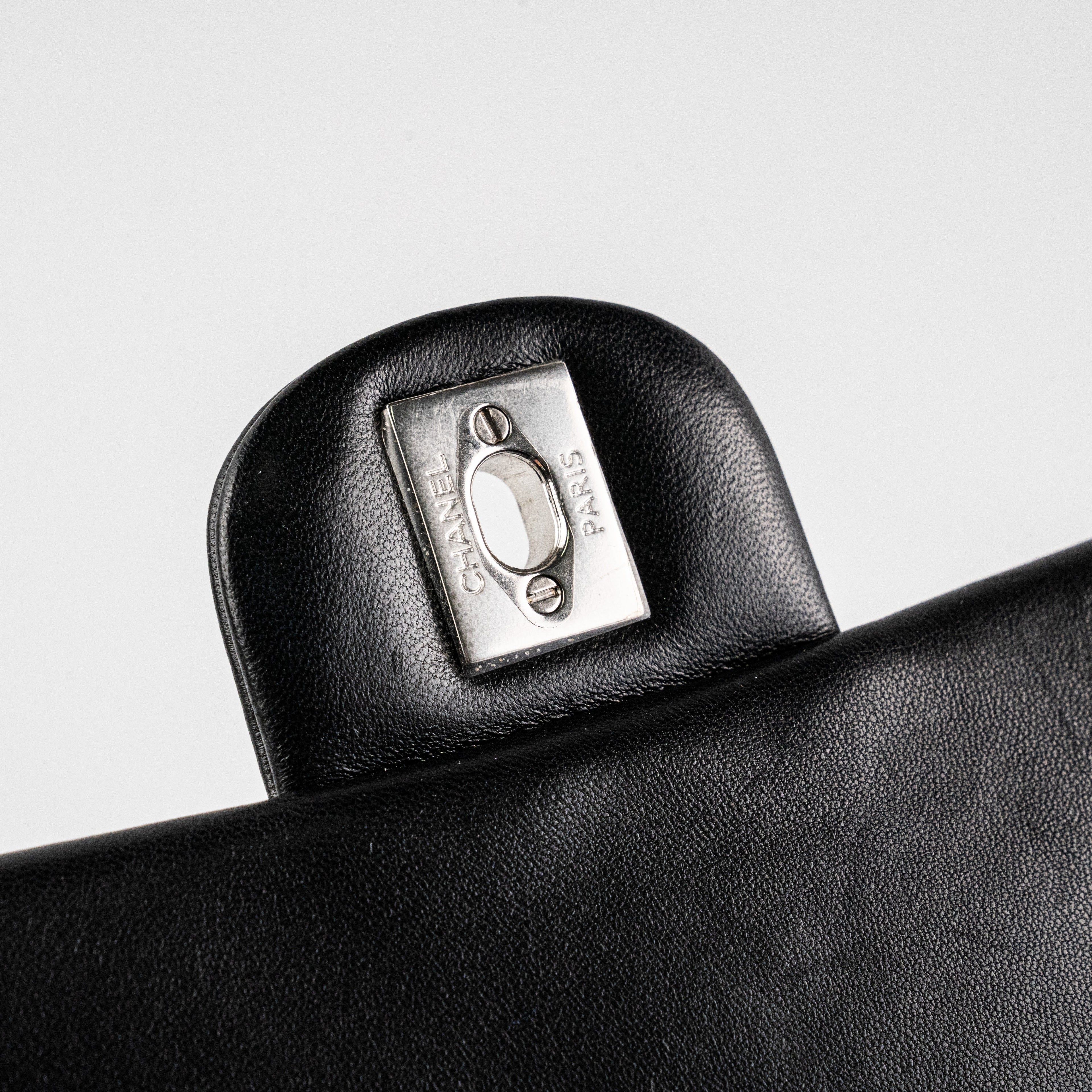 Chanel Square Mini Lambskin Black Bag