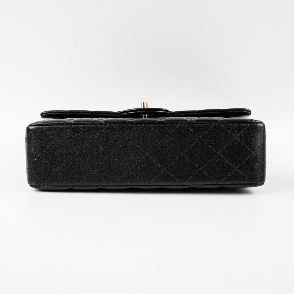 Chanel Classic Flap Medium/Large Lambskin Black Bag - Microchipped
