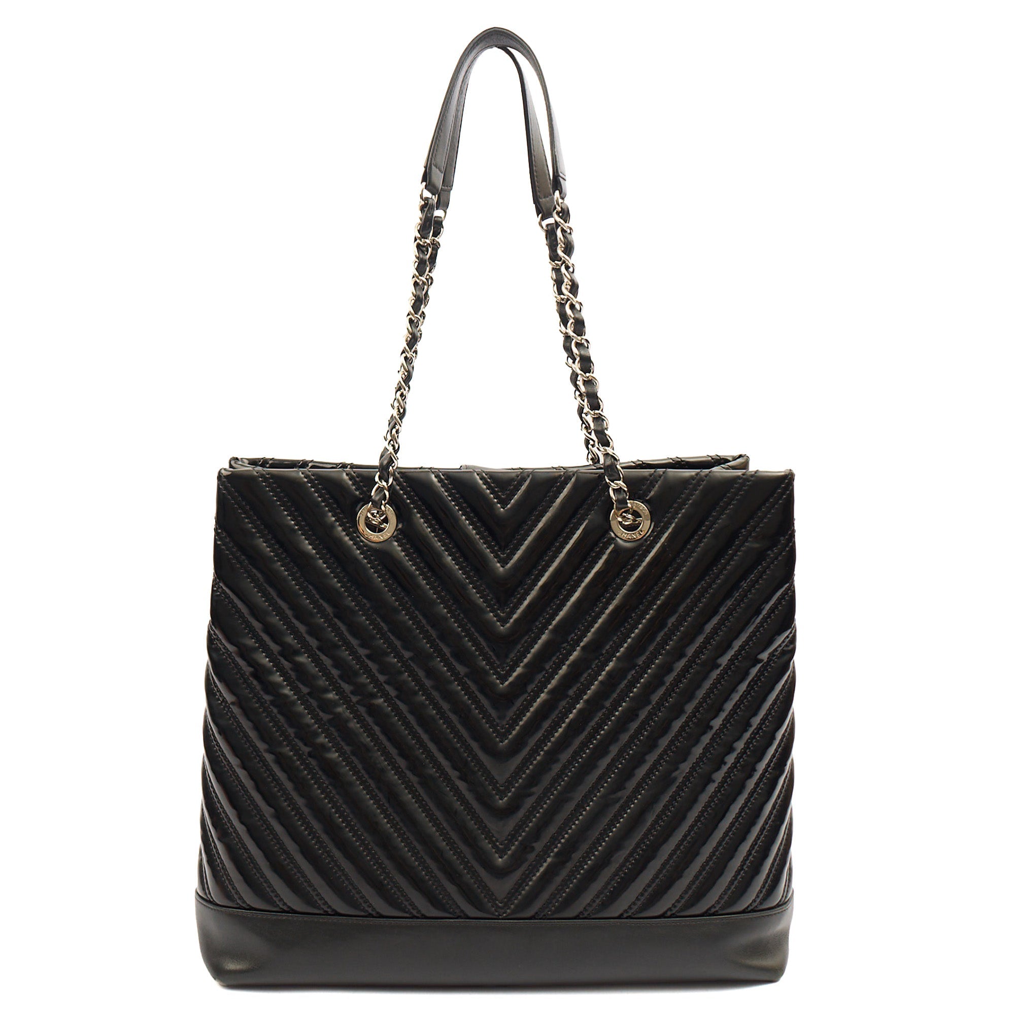 Chanel Tote in Black, Patent Leather