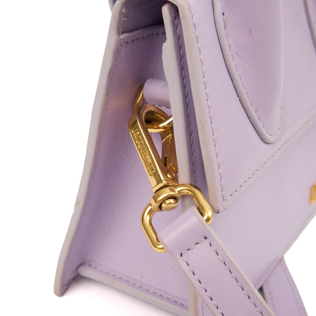 Jacquemus Cross Body Le Chiquito Moyen in Purple, Leather