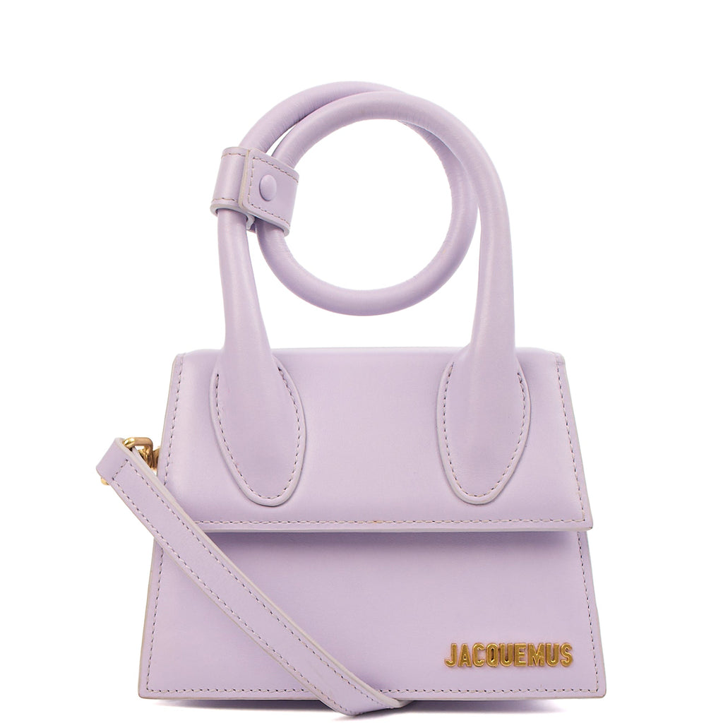 Jacquemus Cross Body Le Chiquito Moyen in Purple, Leather