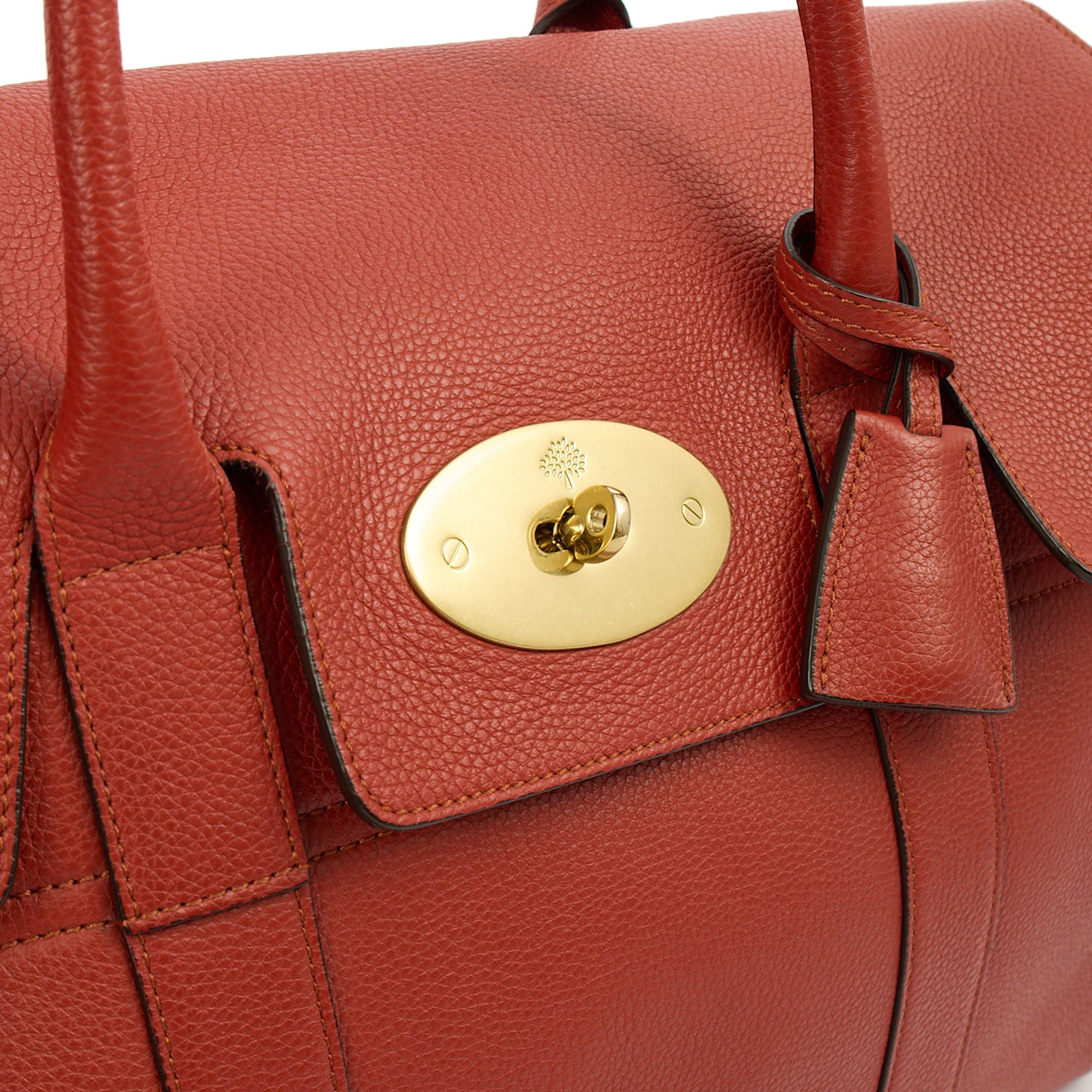 Mulberry Tote Bayswater Heritage in Rust, Leather