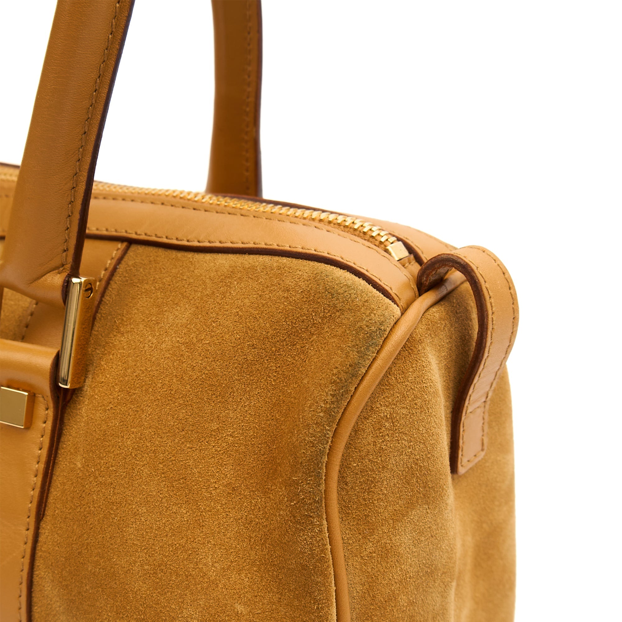 Gucci Tote Boston in Brown, Suede
