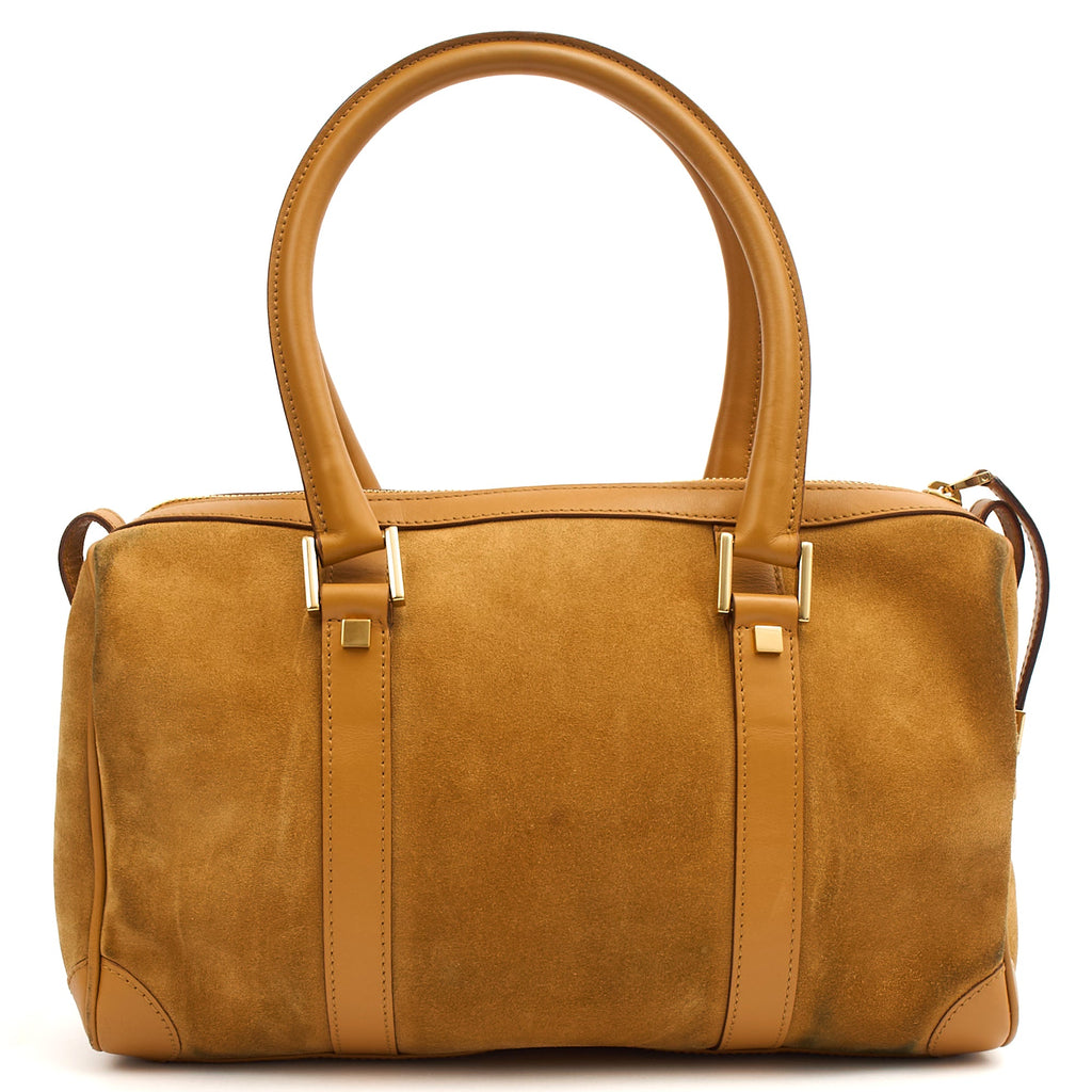Gucci Tote Boston in Brown, Suede
