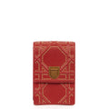 Christian Dior Diorama Pouch in Red, Calfskin