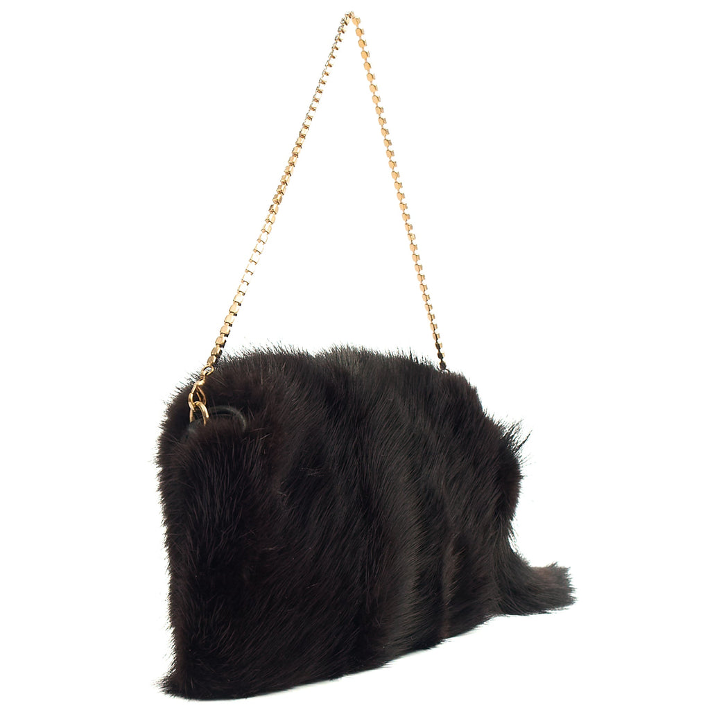 **TOM FORD ERA** Gucci Horsebit Chain Bag in Black, Exotic