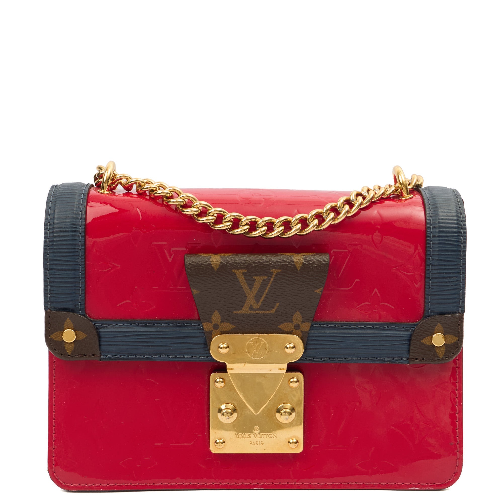 Louis Vuitton Shoulder Bag Wynwood in Red, Patent Leather