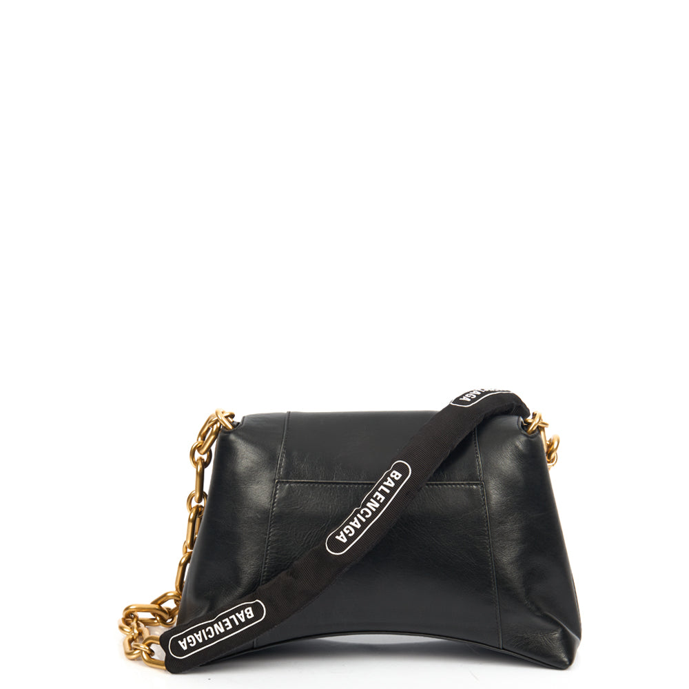 Balenciaga Shoulder Bag Downtown - Small in Black, Veau (Calfskin)