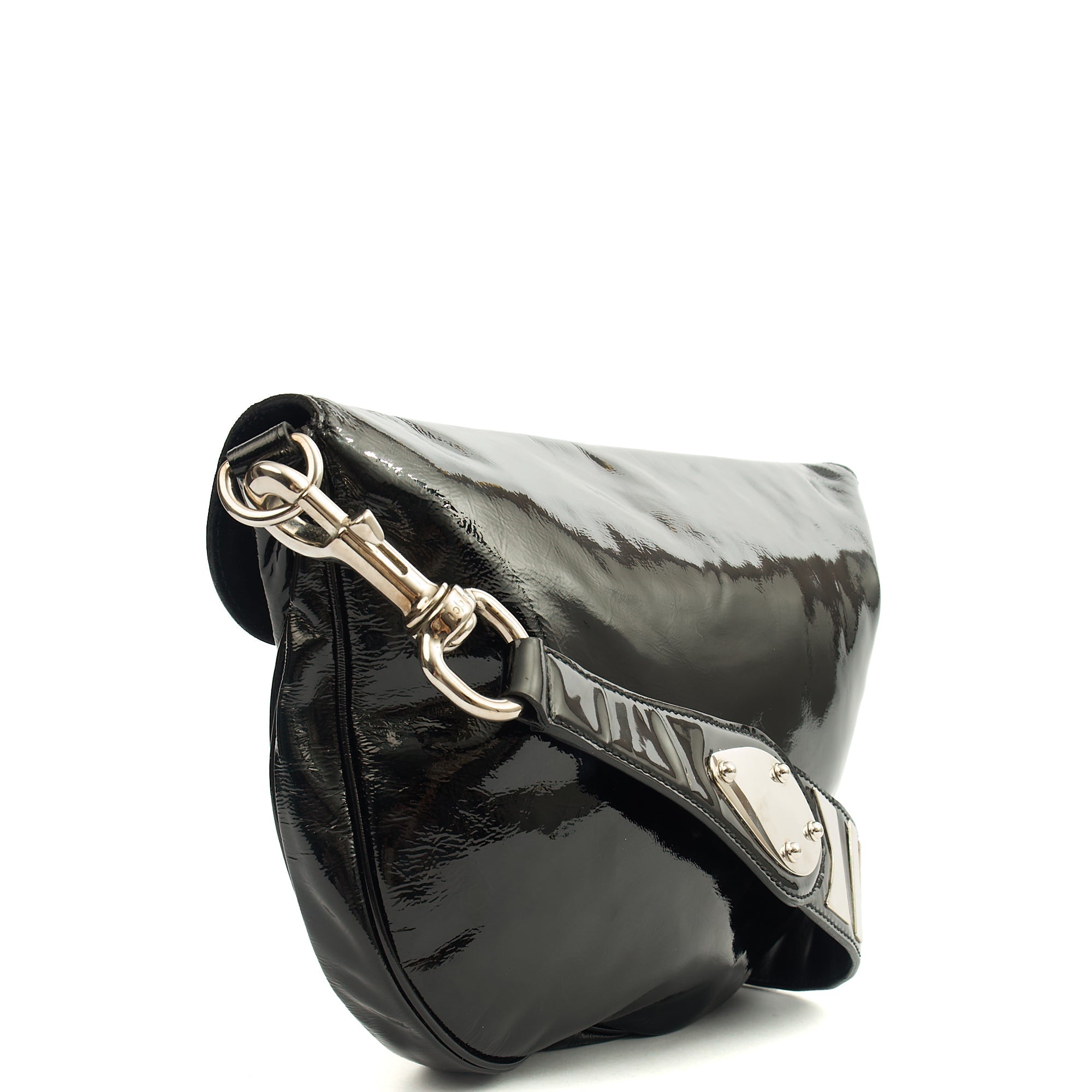 Gucci Shoulder Bag Vintage Shoulder Bag in Black, Patent Leather