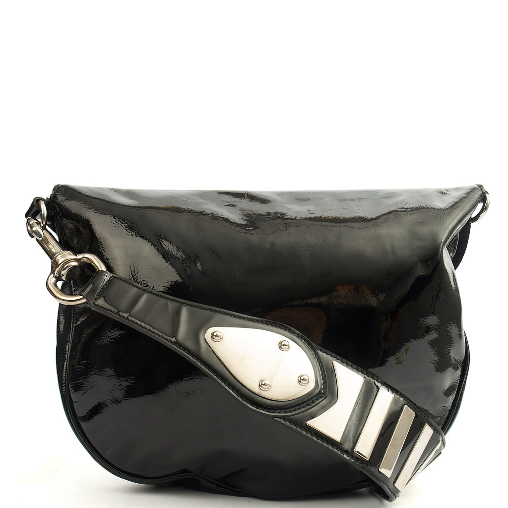 Gucci Shoulder Bag Vintage Shoulder Bag in Black, Patent Leather