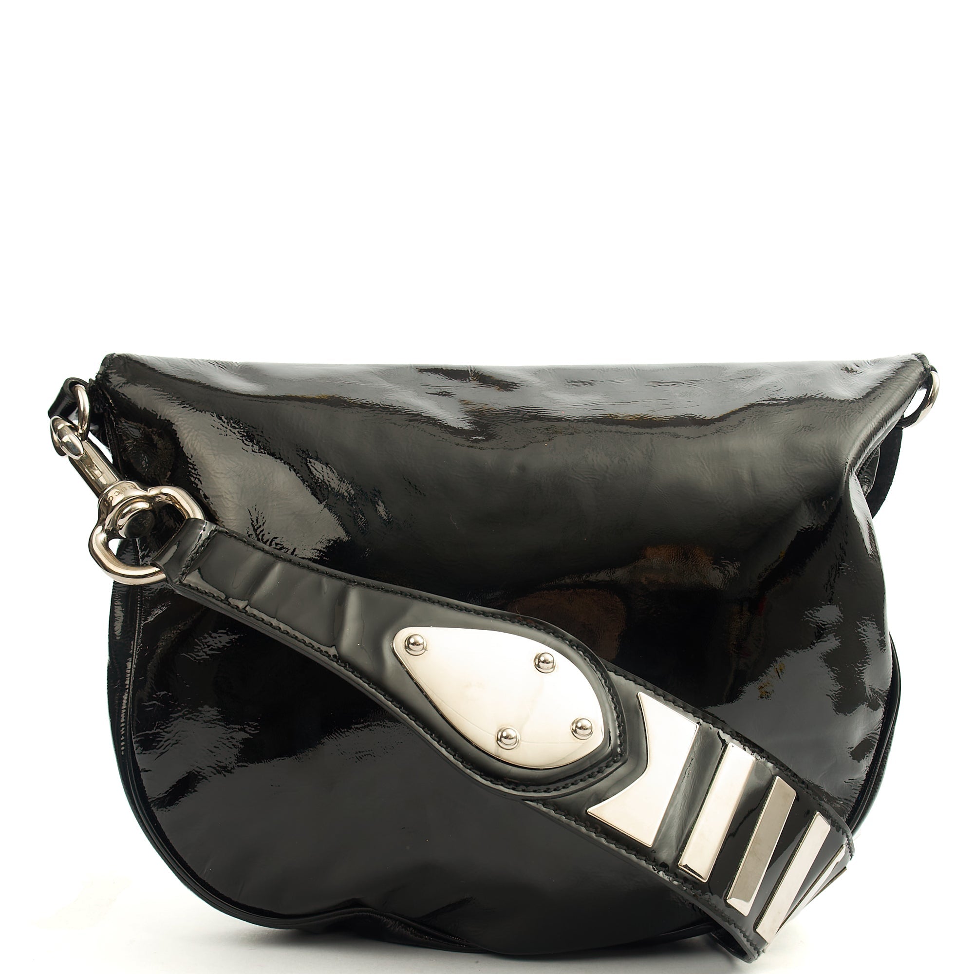 Gucci Shoulder Bag Vintage Shoulder Bag in Black, Patent Leather