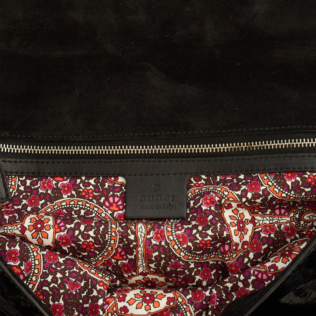 Gucci Shoulder Bag Vintage Shoulder Bag in Black, Patent Leather