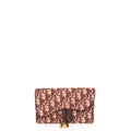 Christian Dior Mini Bag Saddle Belt Pouch in Burgundy, Oblique Jacquard Canvas