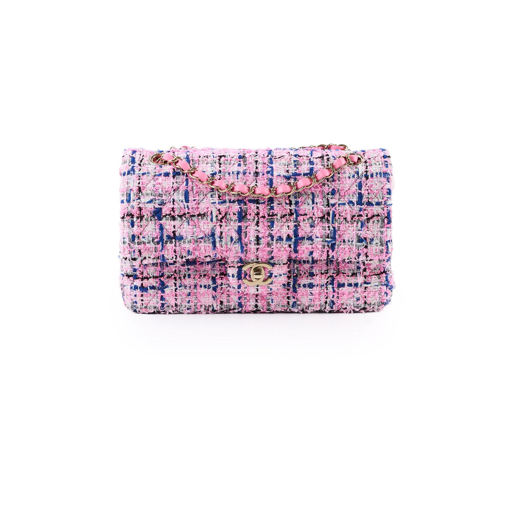 Chanel Classic Flap Medium/Large Pink Tweed