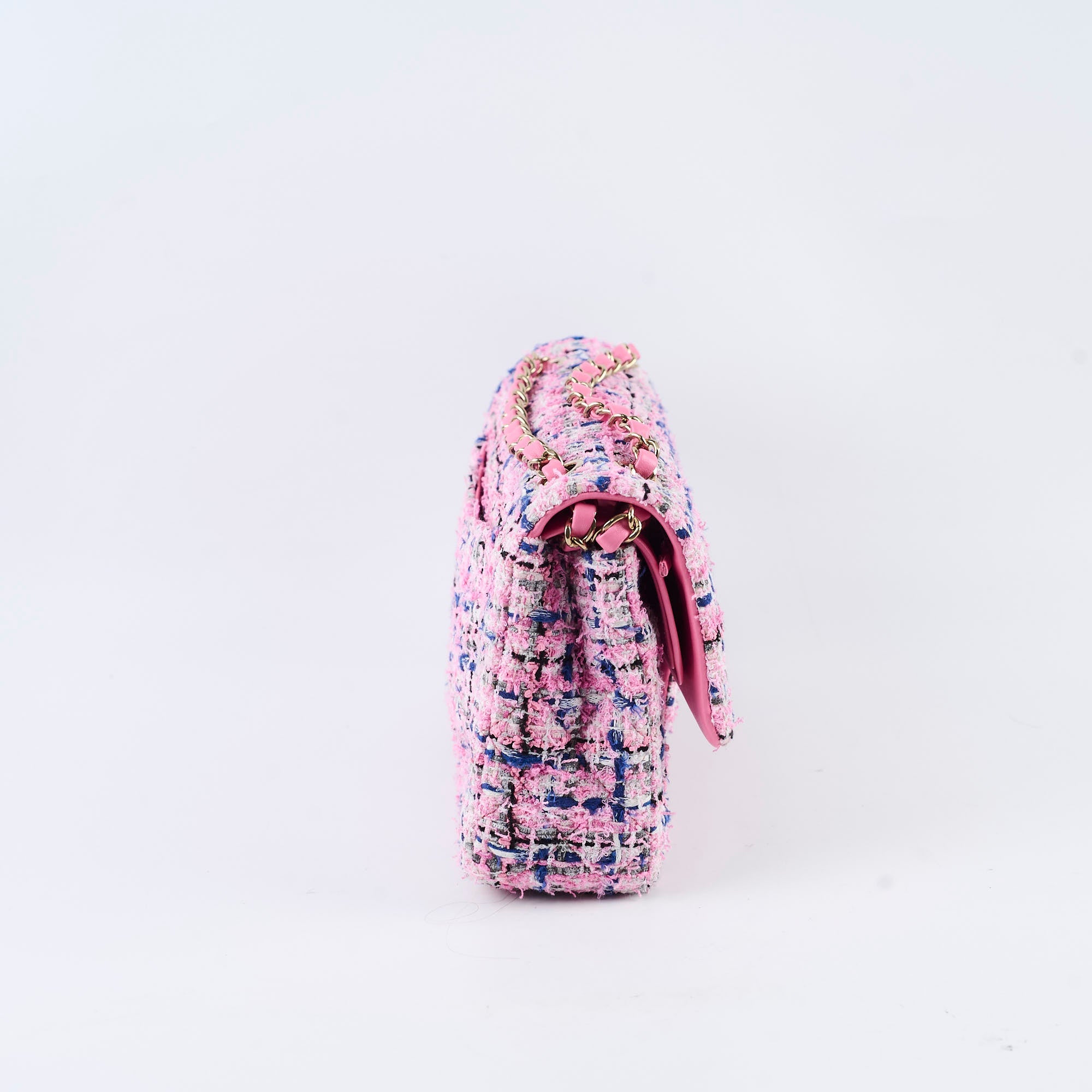 Chanel Classic Flap Medium/Large Pink Tweed