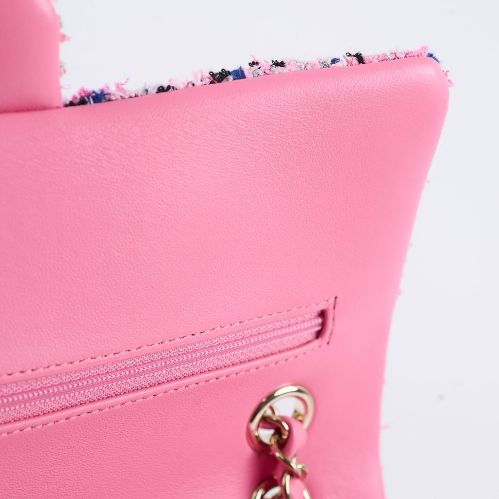 Chanel Classic Flap Medium/Large Pink Tweed