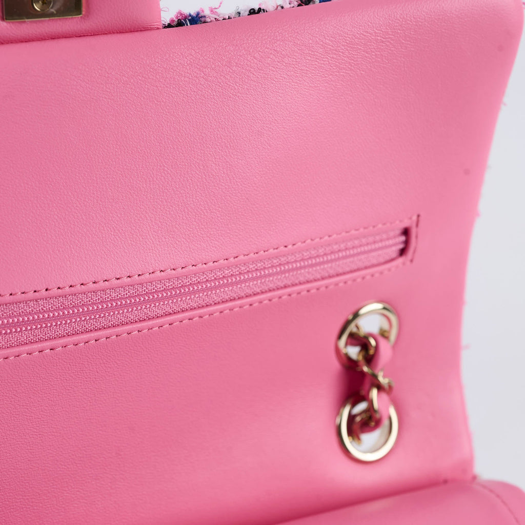 Chanel Classic Flap Medium/Large Pink Tweed