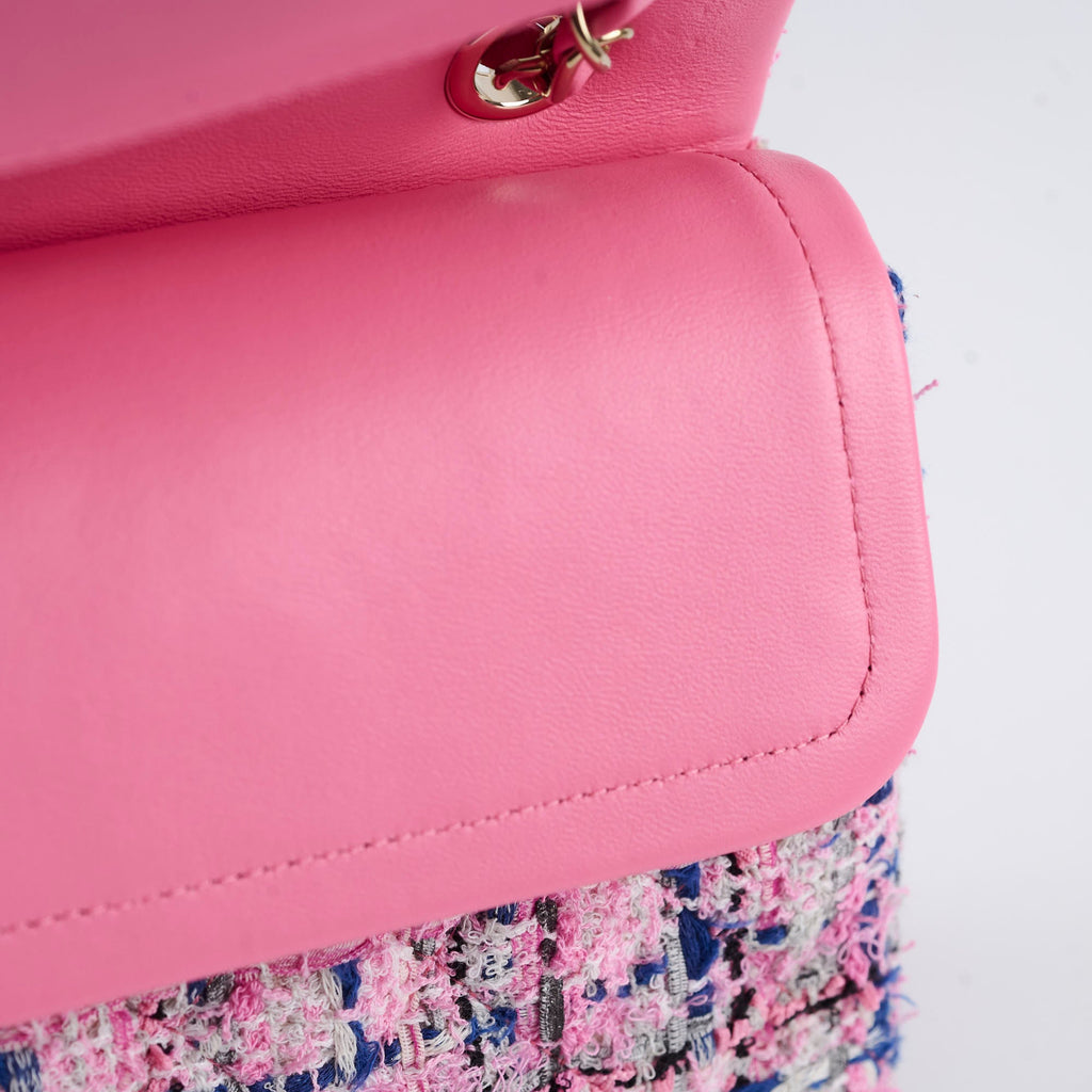 Chanel Classic Flap Medium/Large Pink Tweed