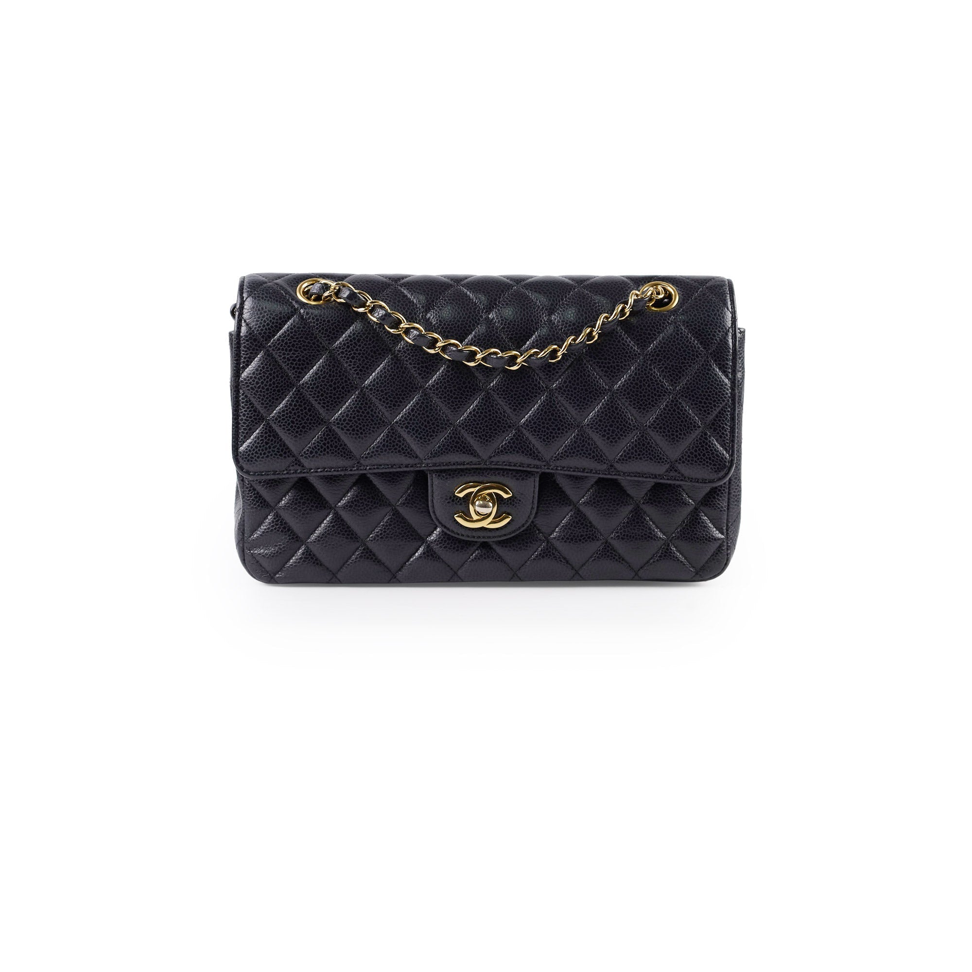 Chanel Medium Classic Flap Black Caviar GHW 24 Series