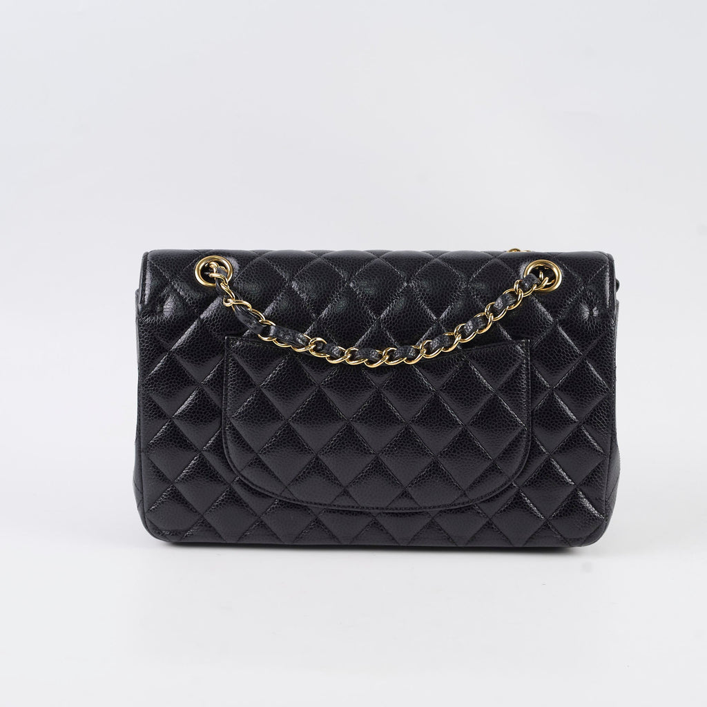 Chanel Medium Classic Flap Black Caviar GHW 24 Series