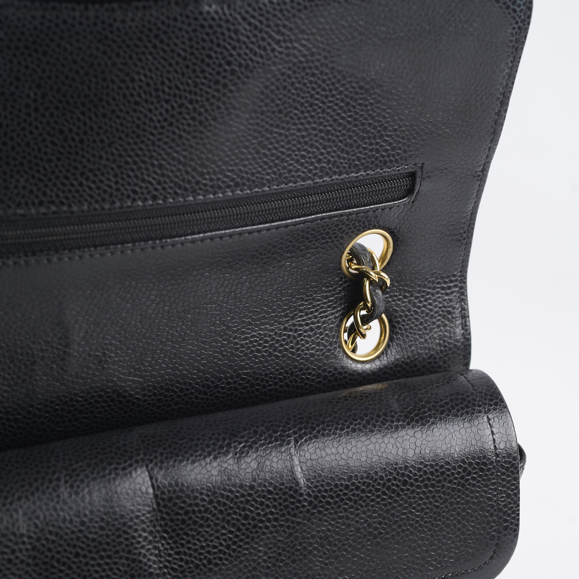 Chanel Medium Classic Flap Black Caviar GHW 24 Series