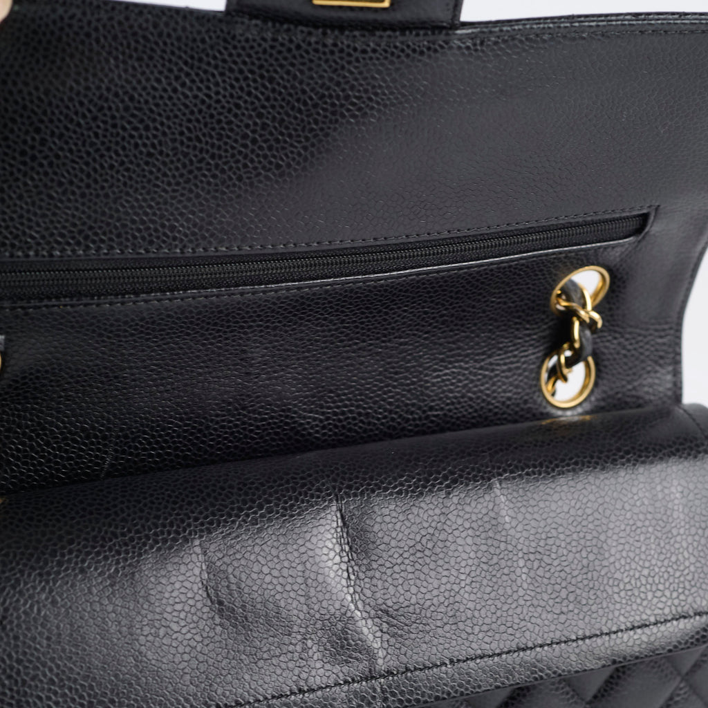 Chanel Medium Classic Flap Black Caviar GHW 24 Series