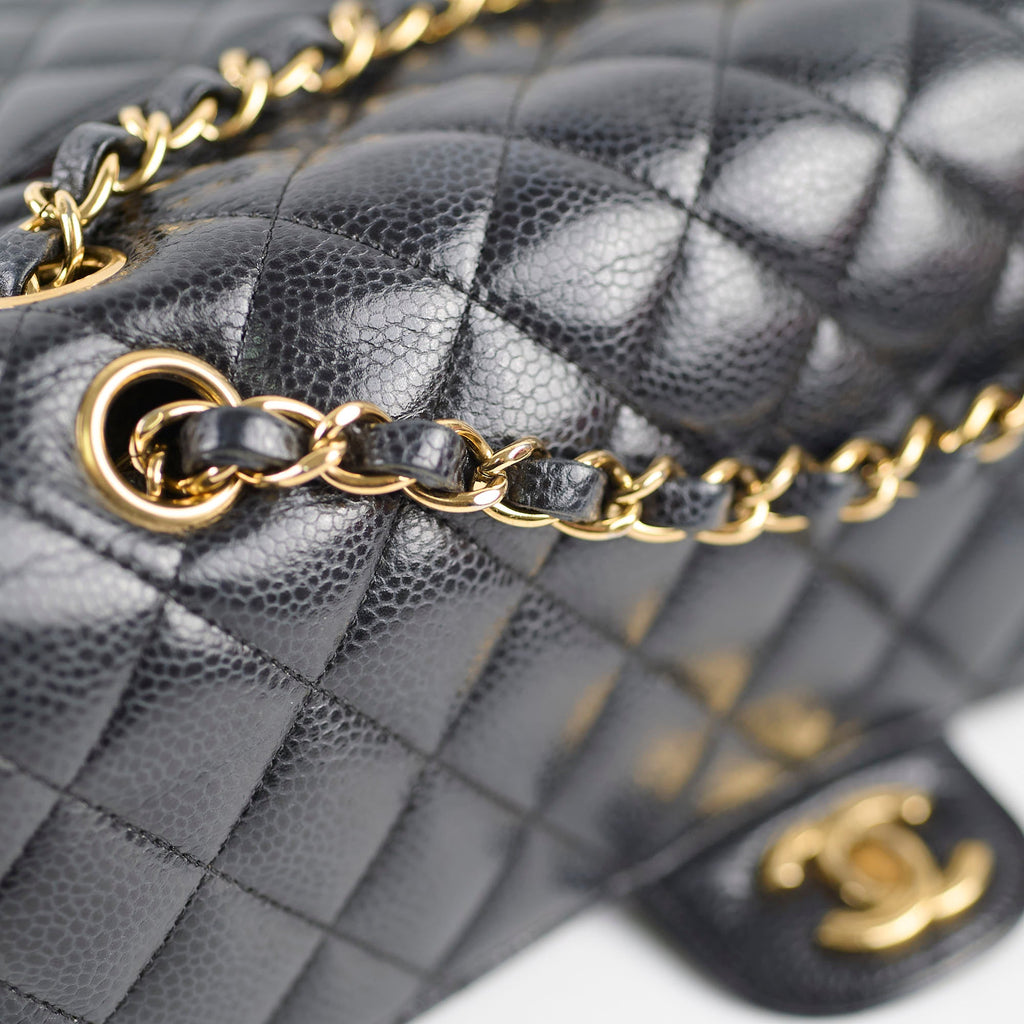 Chanel Medium Classic Flap Black Caviar GHW 24 Series