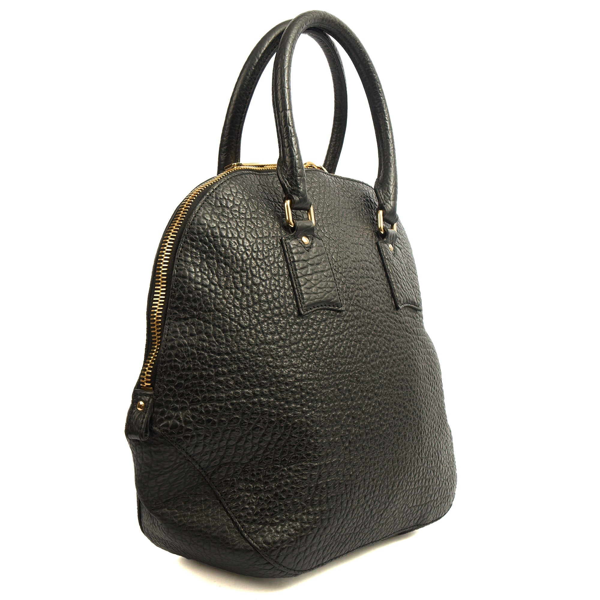 Burberry Tote Orchard Bowling Bag - Large in Black, Leather