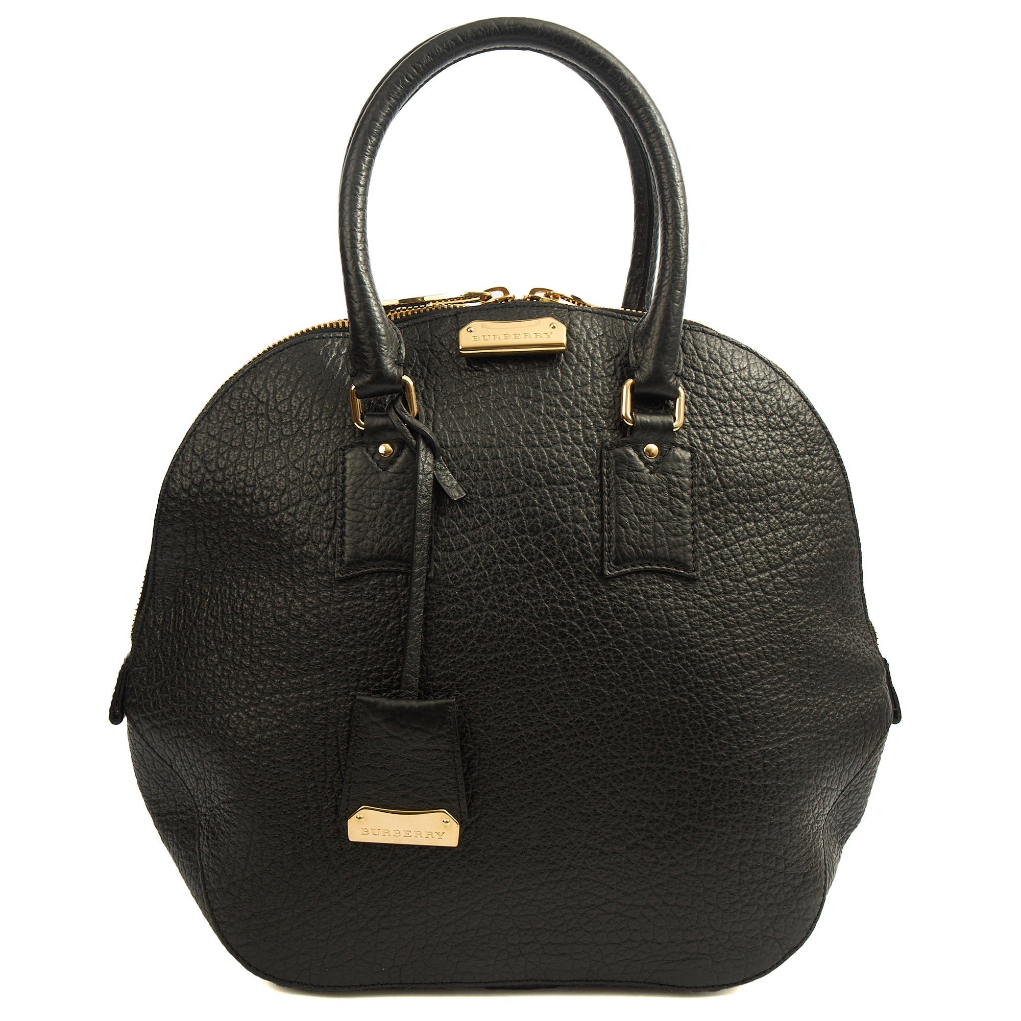 Burberry Tote Orchard Bowling Bag - Large in Black, Leather
