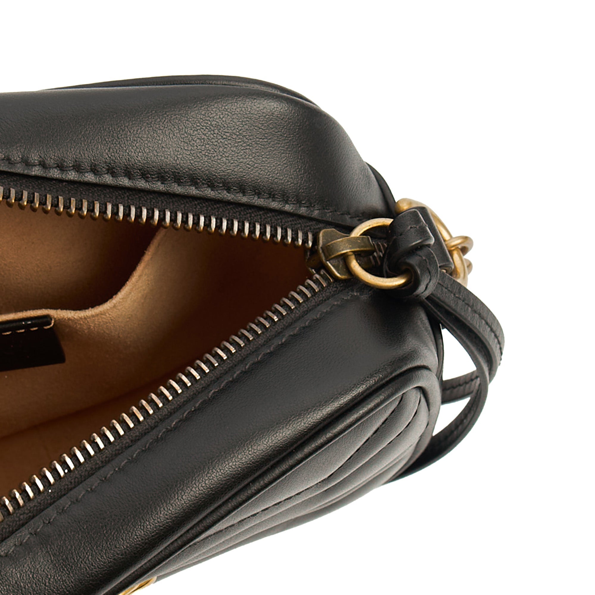 Gucci Cross Body Marmont Shoulder Bag - Mini in Black, Leather