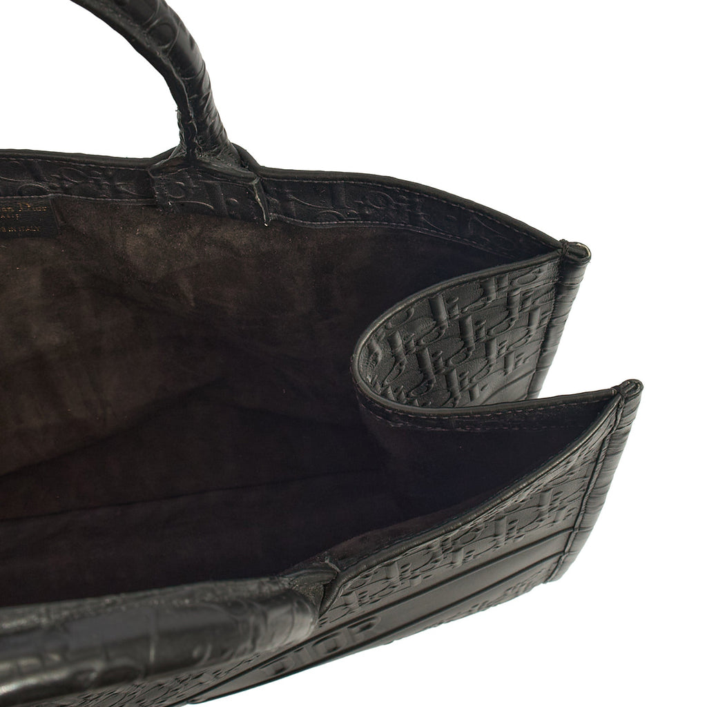 Christian Dior Tote Book Tote - Large in Black, Leather