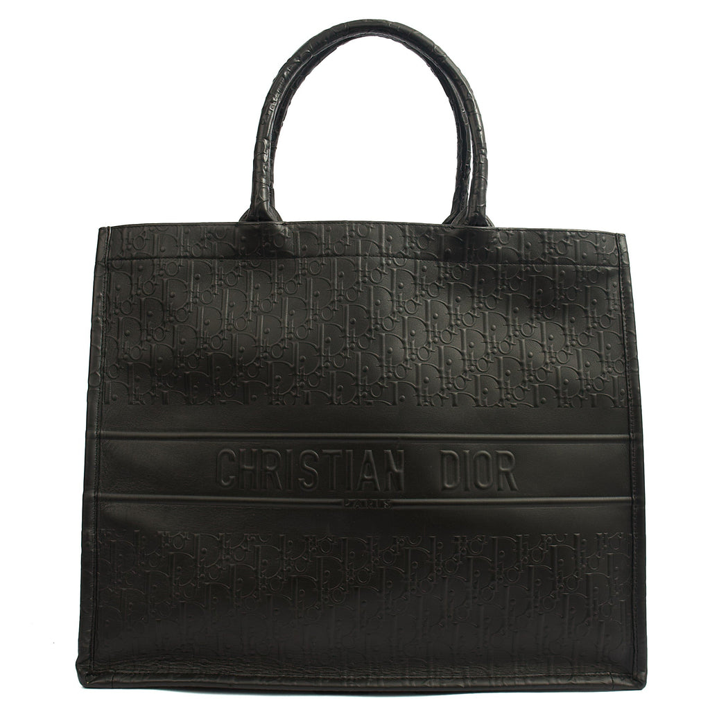 Christian Dior Tote Book Tote - Large in Black, Leather