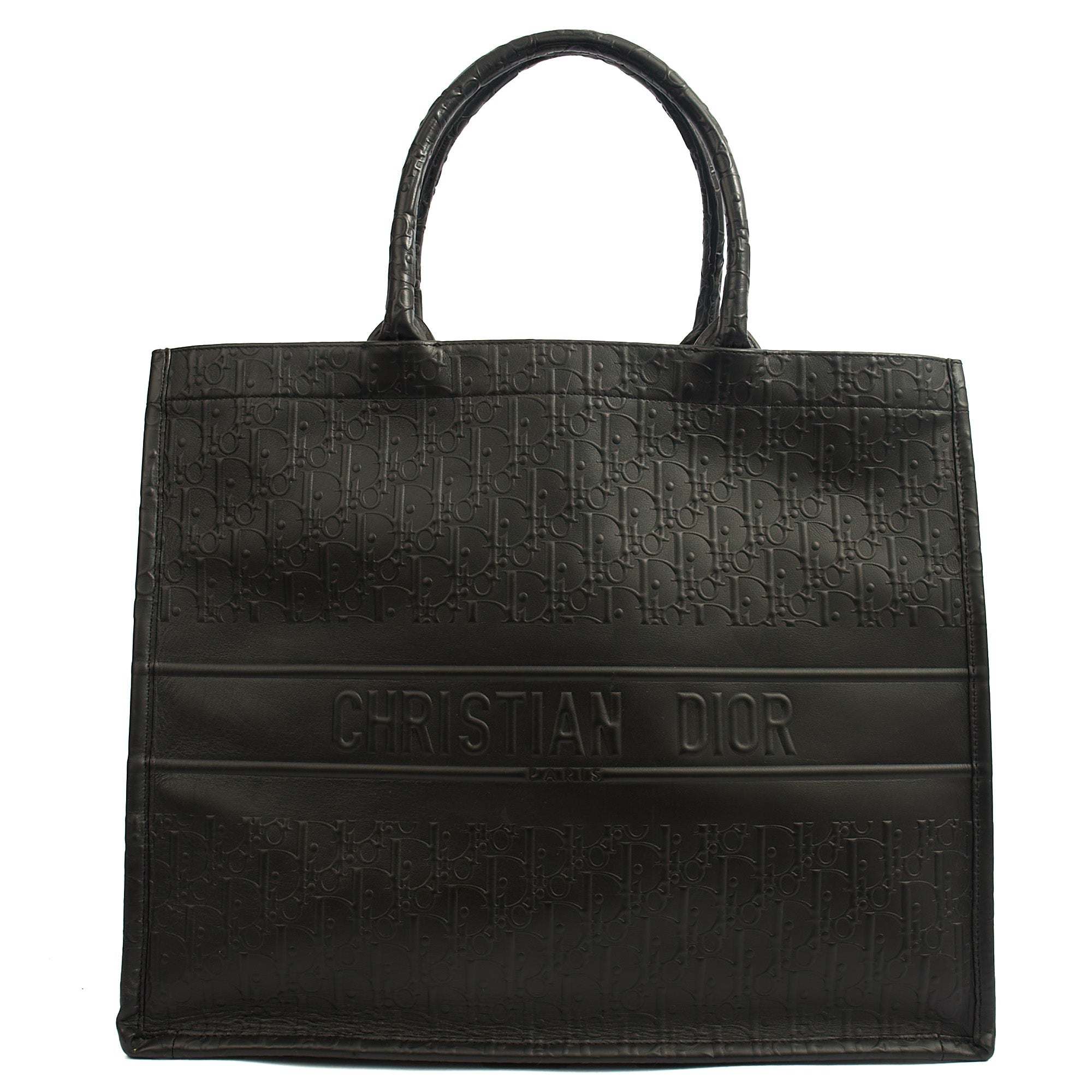 Christian Dior Tote Book Tote - Large in Black, Leather