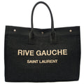 Saint Laurent Tote Rive Gauche Tote in Black, Fabric