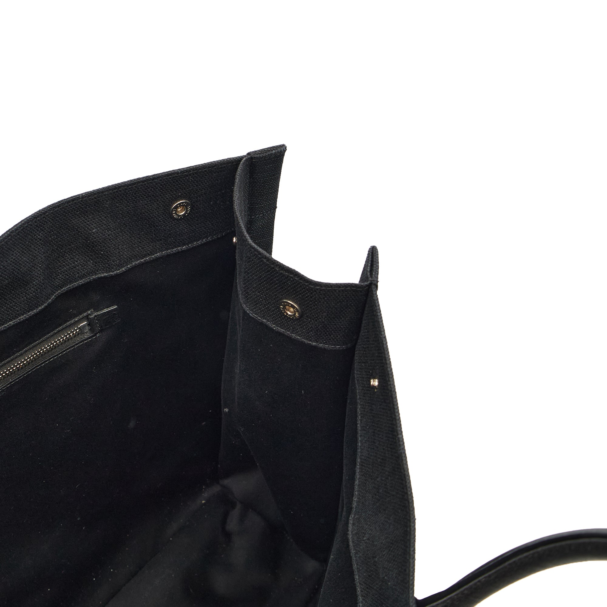 Saint Laurent Tote Rive Gauche Tote in Black, Fabric