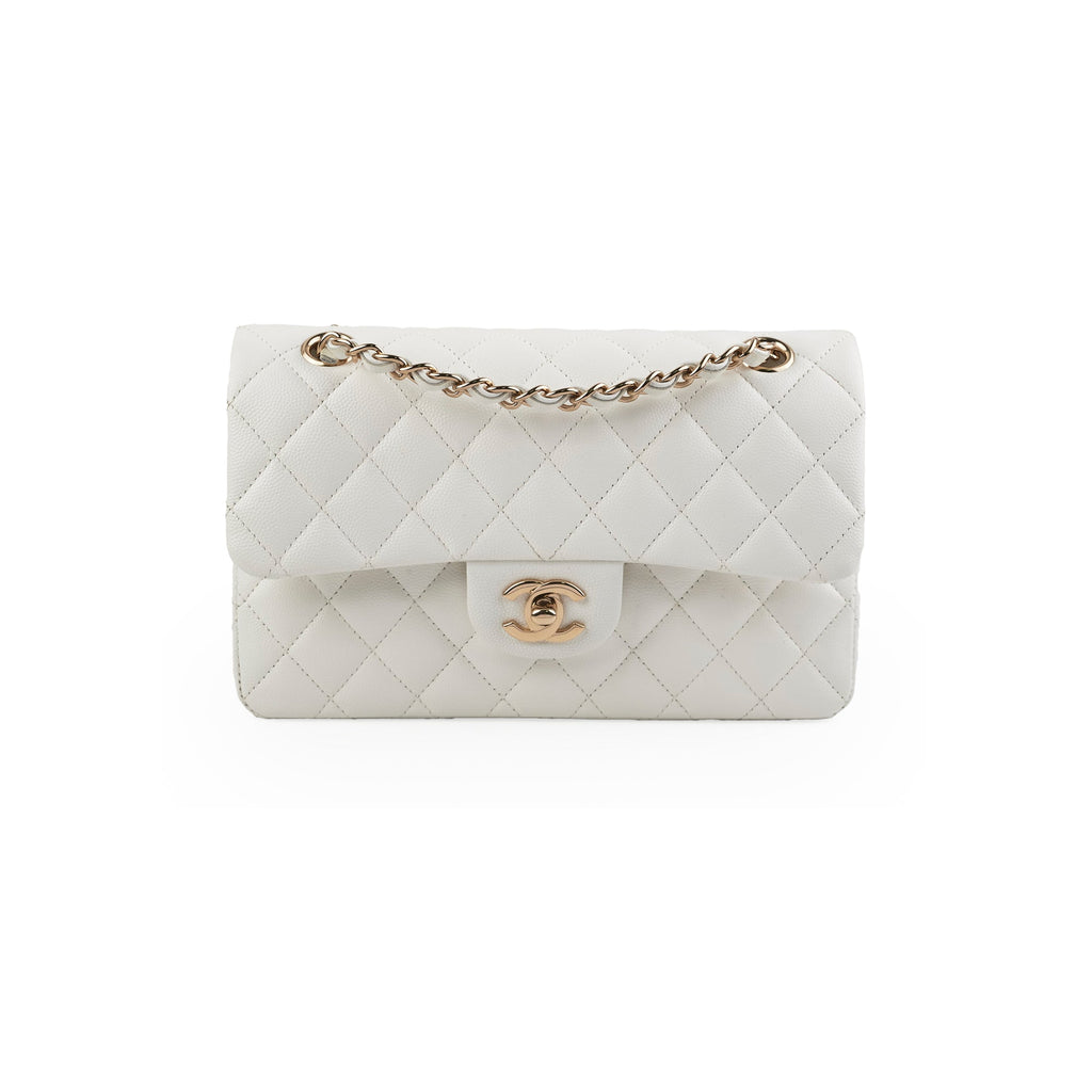 Chanel Classic Flap Small Caviar White