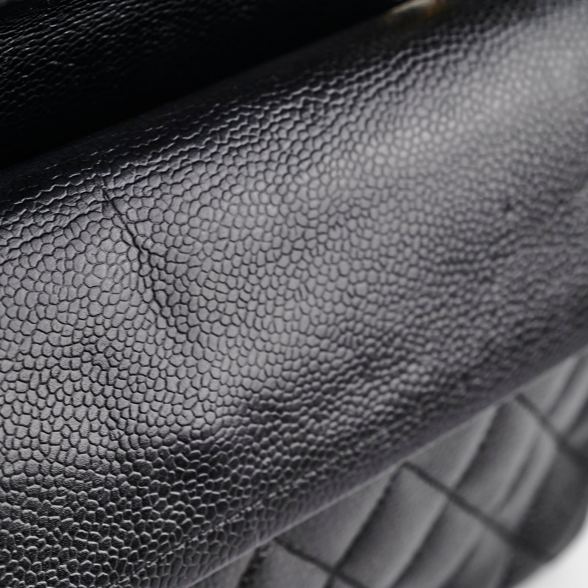 Chanel Caviar Medium/Large Double Classic Flap Black 24k Gold Plated Hardware